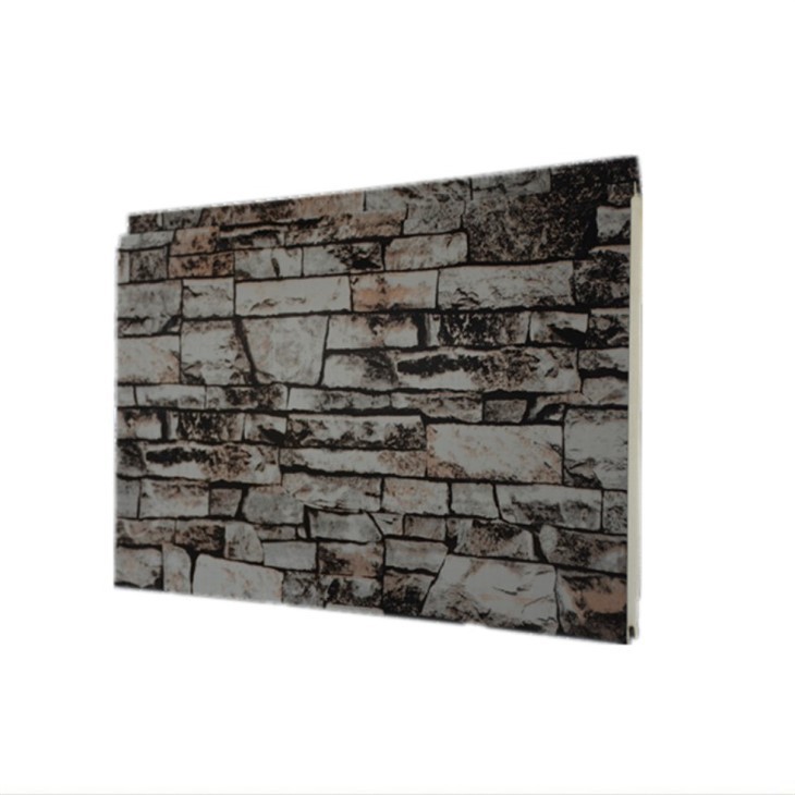 Carved metal wall sandwich panels